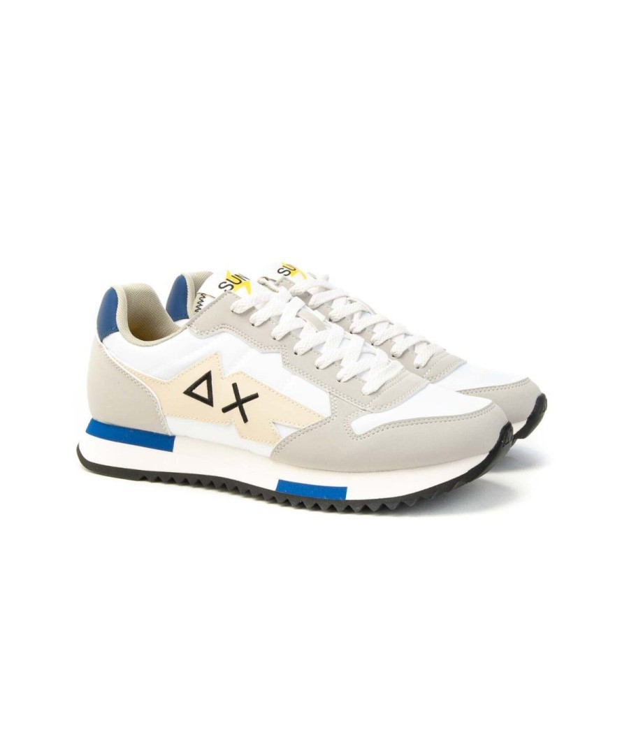 Uomo SUN68 | Sun68 Z34120 Niki Solid Sneakers Uomo Leone Shoes Frosinone Bianco