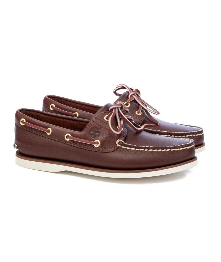 Uomo TIMBERLAND | Timberland Tb0740352141 2 Eye Boat Shoe Leone Shoes Brown