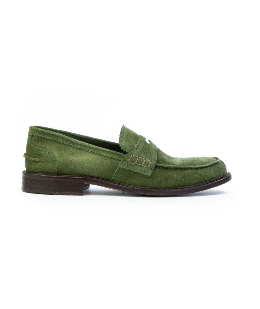 Uomo MINORONZONI 1953 | Minoronzoni 1953 Mrs229S519 Mocassino Man Leone Shoes Verde