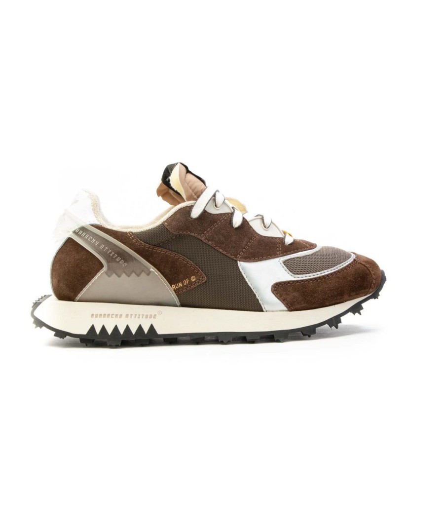 Uomo RUN-OF | Run Of Wong Sneakers Lacci Uomo Brown