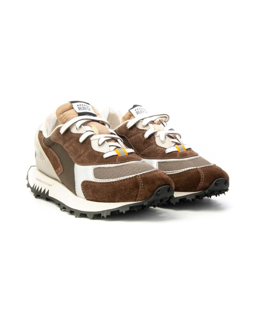 Uomo RUN-OF | Run Of Wong Sneakers Lacci Uomo Brown