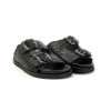 Donna LOTA NEDERLAND INUOVO | Inuovo Sandali 395010 Ciabatta Intreccioleone Shoes Frosinone Black