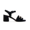 Donna CARMENS | Carmens 49160 Sandalo Fascia Catena Tania Chain Leone Shoes Nero