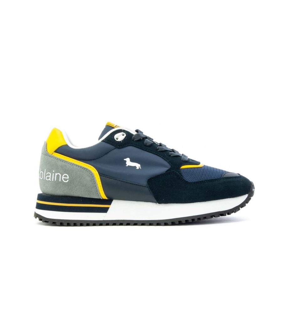 Uomo HARMONT&BLAINE | Harmont&Blaine Efm221.100 Sneakers Uomo Blu/Blu