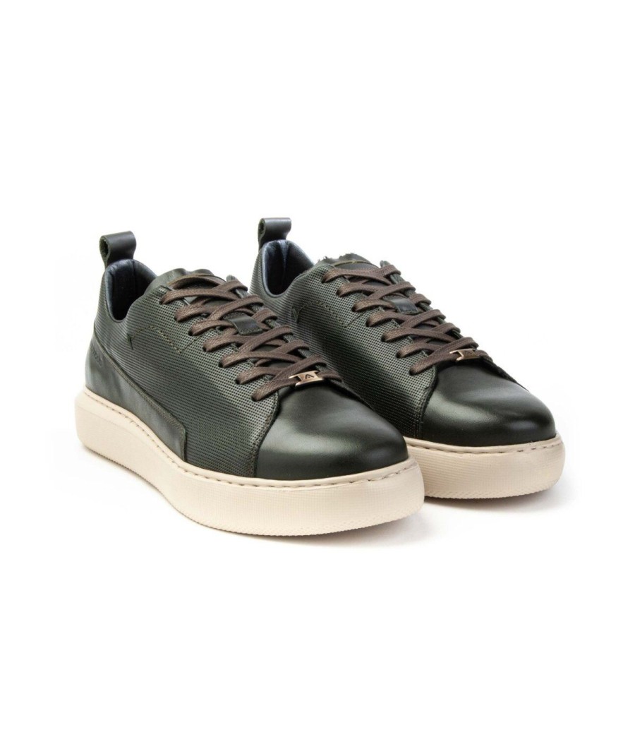 Uomo AMBITIOUS | Ambitiuos 10820 Sneakers Eclipse Uomo Leone Shoes Frosinone Kaki