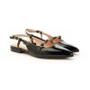 Donna FRANCO RUSSO | Franco Russo 1404S Slingback Tacco 10 Donna Leone Shoes Frosinone Nero