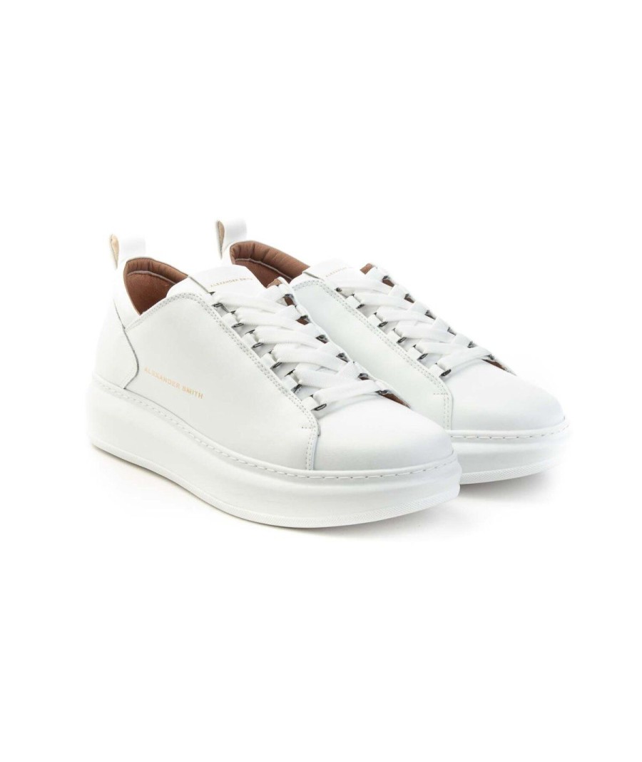 Uomo ALEXANDER SMITH | Alexander Smith Asaww2U80Twt Sneakers Man Leone Shoes Frosinone White