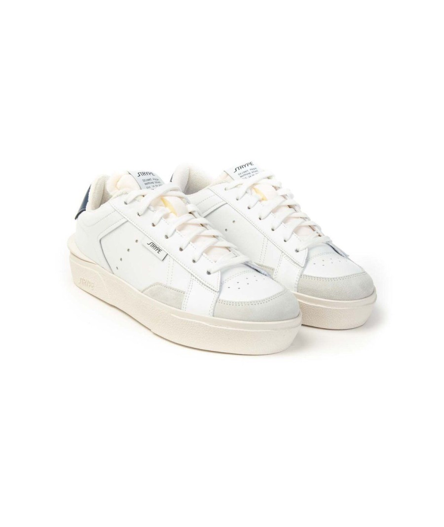 Uomo STRYPE | Strype 40423 St001 Sneakers Lacci Uomo Leone Shoes Bianco Blu