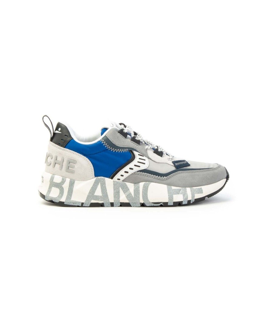 Uomo VOILE BLANCHE | Voile Blanche 2017465011B55 Club01 Sneakers Uomo Leoneshoes Grey/Royal