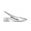 Donna LUCIANO BARACHINI | Luciano Barachini 371 Slingback Con Strass Leone Shoes Argento