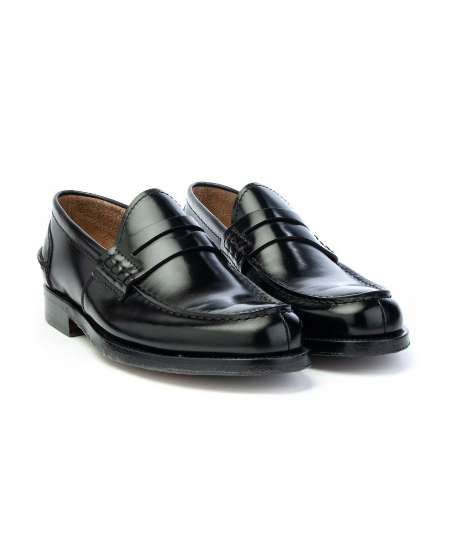 Uomo GREEN GEORGE | Green George 7053 Mocassino College Leone Shoes Nero