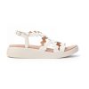 Donna WONDERS | Wonders C6510 Lack Sandalo Criss Cross Leone Shoes Off White