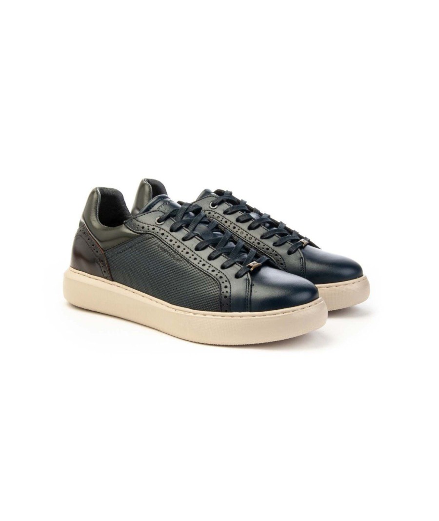 Uomo AMBITIOUS | Ambitious 12500-6553Am Sneakers Uomo Leone Shoes Frosinone Navy