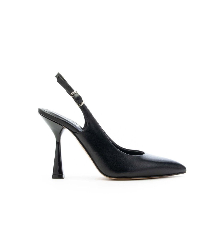 Donna SILVIA ROSSINI | Silvia Rossini 432 Slingback Tacco Abs Nero