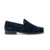 Uomo SAXONE | Saxone 1000S Mocassino Oxford Suede Navy