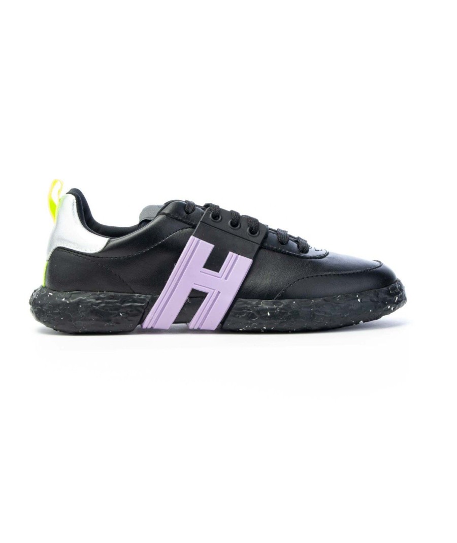 Donna HOGAN | Hogan 3R Sneakers Vegan Leone Shoes Frosinone Nero