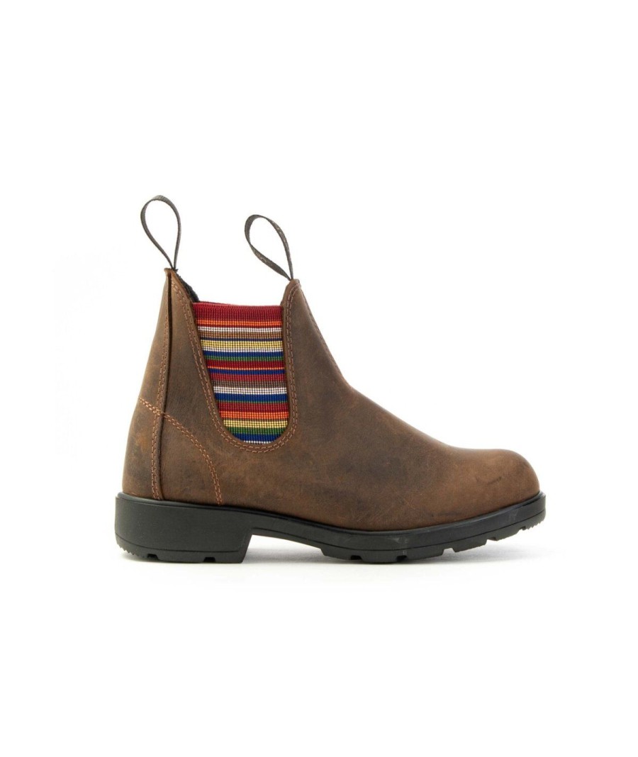 Unisex SAXONE | Saxone Upland Chelsea Boot Man Woman Testa Di Moro