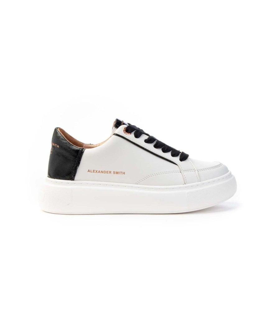 Donna ALEXANDER SMITH | Sneakers Alexander Smith Aeaygcd02Wbk Greenwich Leone Shoes Frosinone White/Black