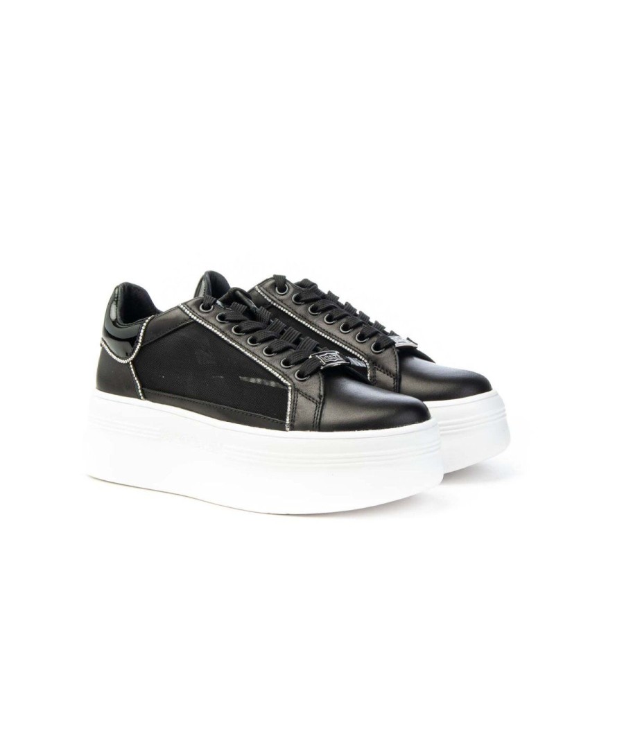 Donna CULT | Cult Clw422800 Pearl Sneakers Platform Donna Leone Shoes Frosinone Black