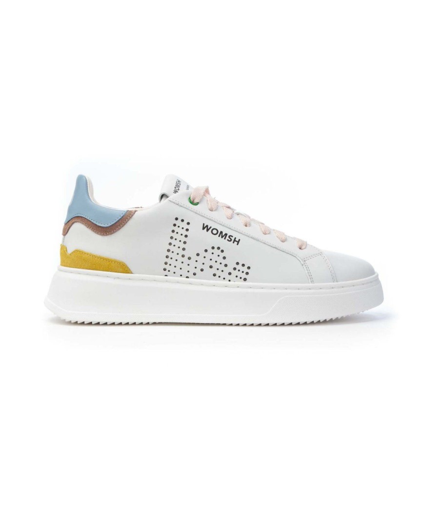 Donna WOMSH | Womsh Sneakers Lacci Fondo Cassetta White/Yellow