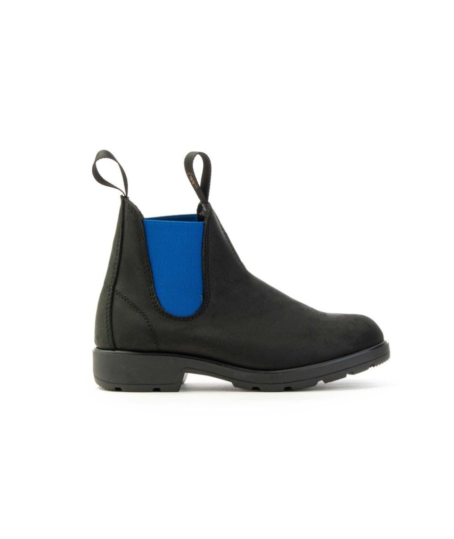 Unisex SAXONE | Saxone Upland Chelsea Boot Man Woman Nero/Cobalto