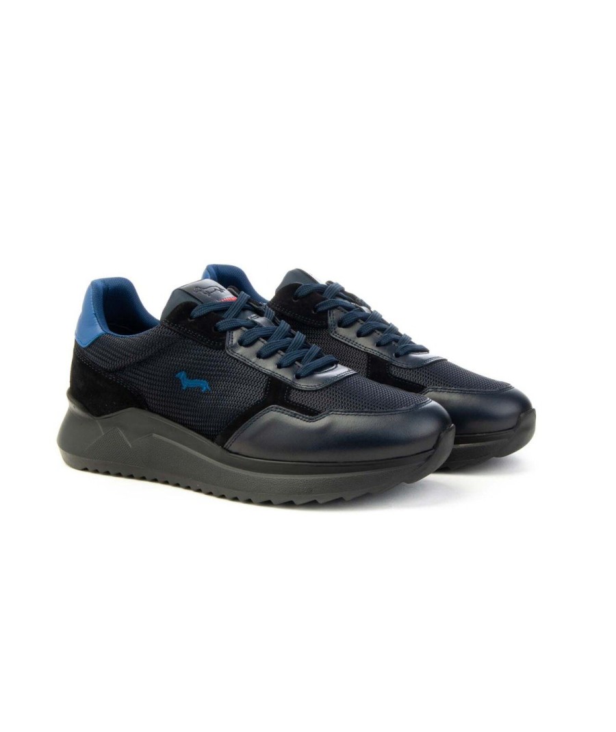 Uomo HARMONT&BLAINE | Harmont&Blaine Efm232.022.6020 Sneakers Uomo Leoneshoes Frosinone Blu Navy