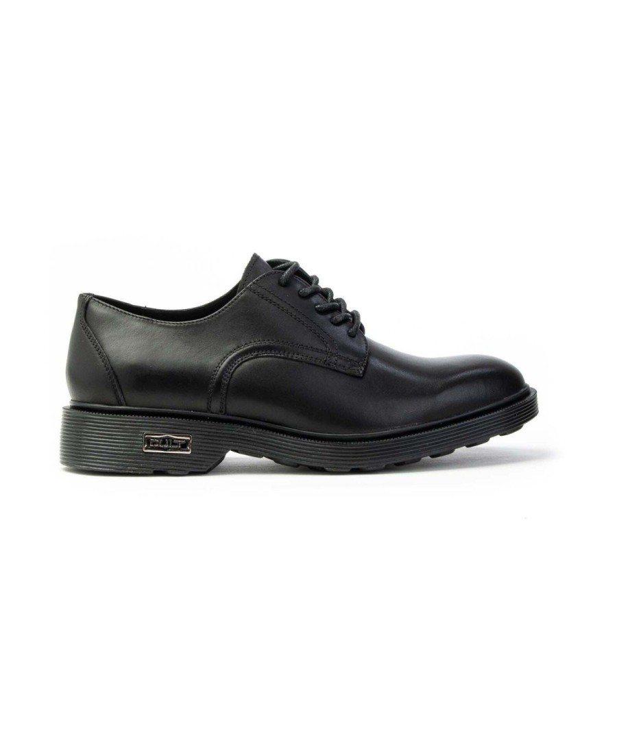 Uomo CULT | Cult Ozzy 412 Low Leather Derby Lacci Uomo Black