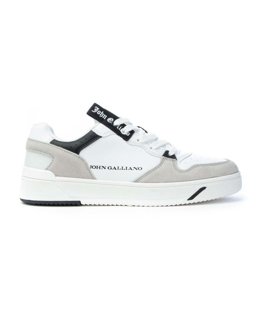 Uomo John Galliano Paris | John Galliano 14660 Sneakers Uomo White