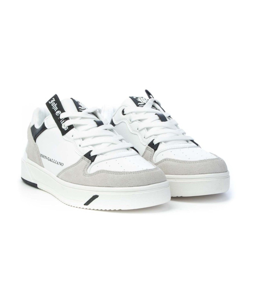 Uomo John Galliano Paris | John Galliano 14660 Sneakers Uomo White