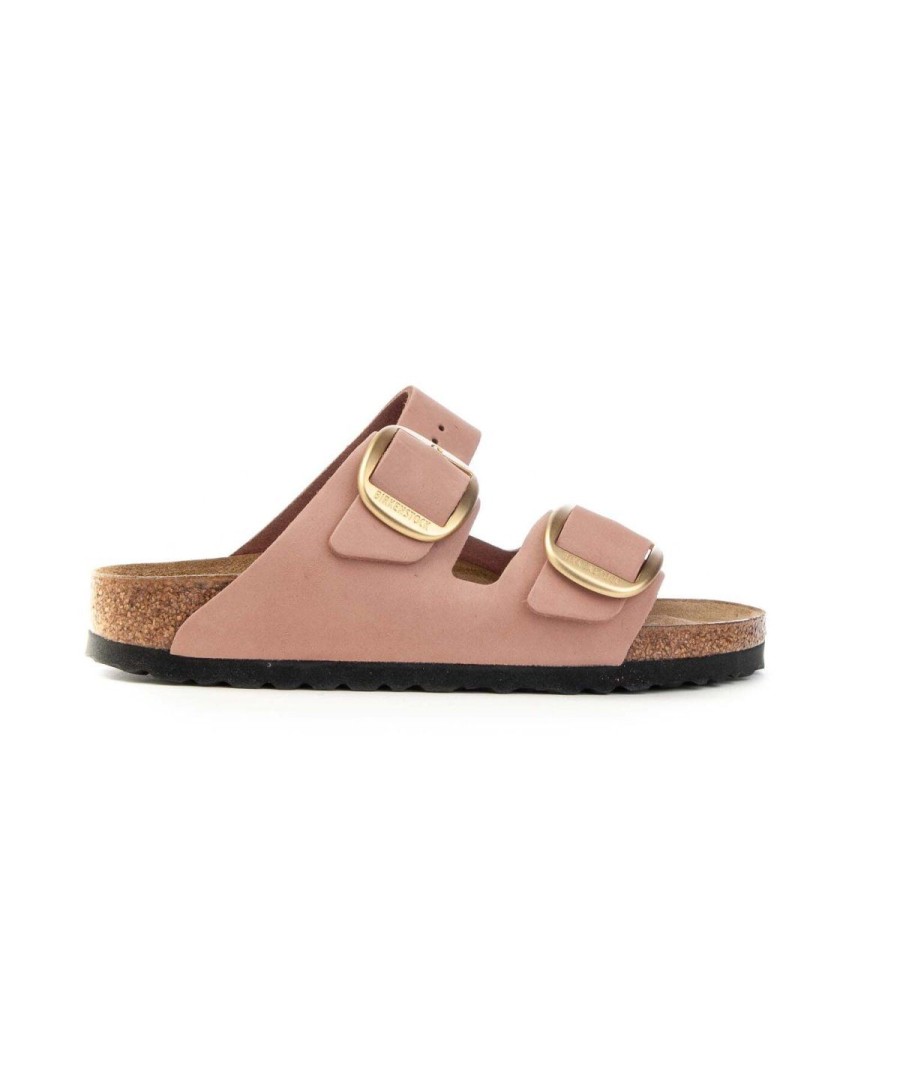 Donna BIRKENSTOCK | Birkenstock Arizona 1024074 Sandali Big Buckle Leone Shoes Frosinone Rose