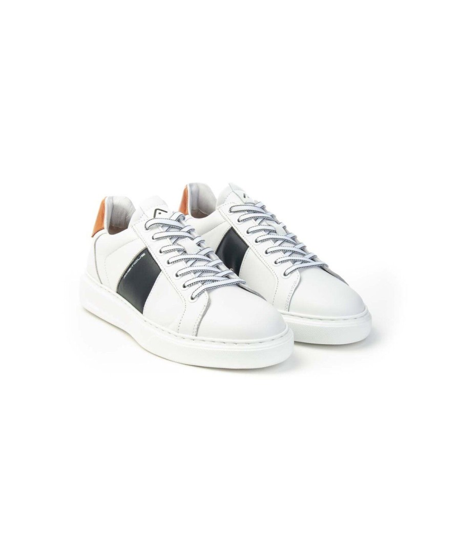 Uomo AMBITIOUS | Ambitious 12862-5164Am Sneakersman Leone Shoes Frosinone White/Navy