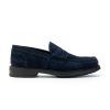 Uomo SAXONE | Mocassino Saxone Ms10 Suede Leone Shoes Navy