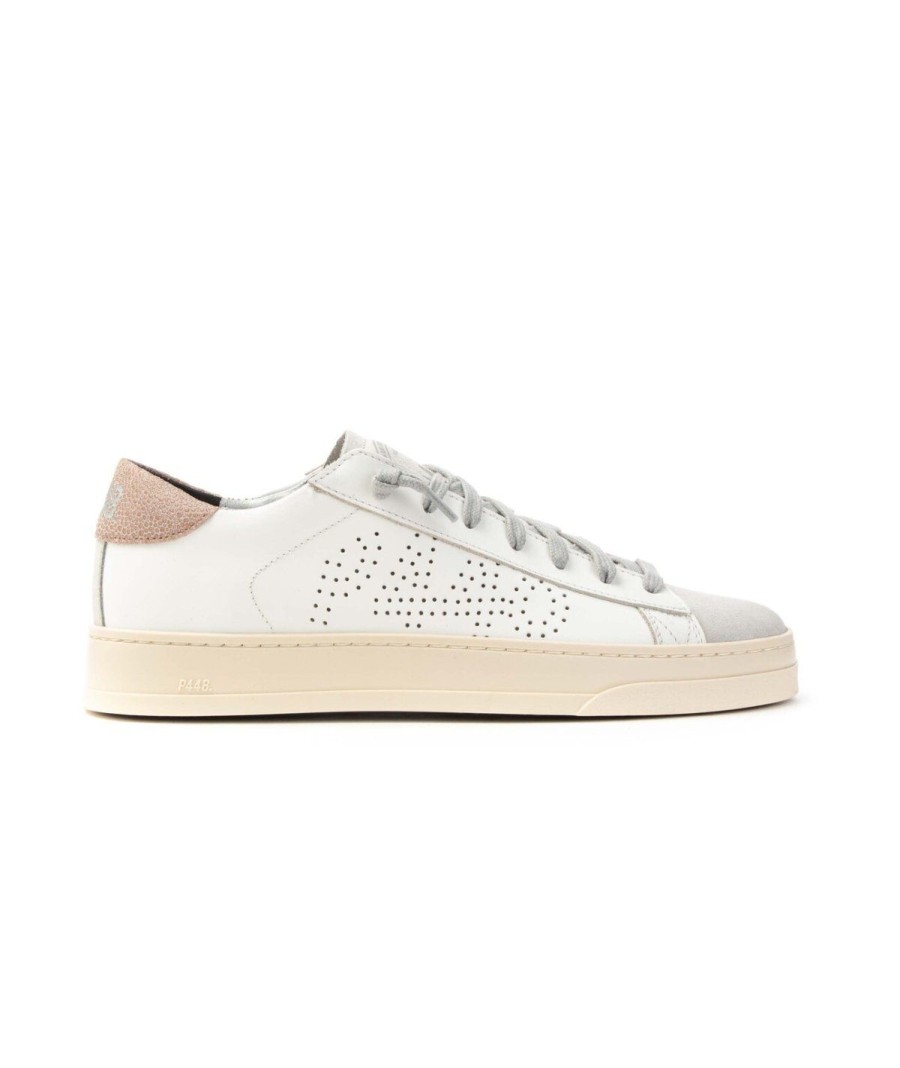 Donna P448 | P448 F22Bjack-W Sneakers Lacci Woman Bianco/Cipria