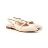 Donna FRANCO RUSSO | Franco Russo 1404S Slingback Tacco 10 Donna Leone Shoes Frosinone Milk