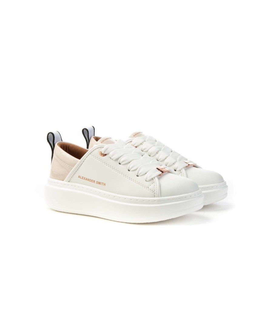 Donna ALEXANDER SMITH | Alexander Smith Aeazeww6554 Sneakers Woman Leone Shoes Frosinone White/Nude