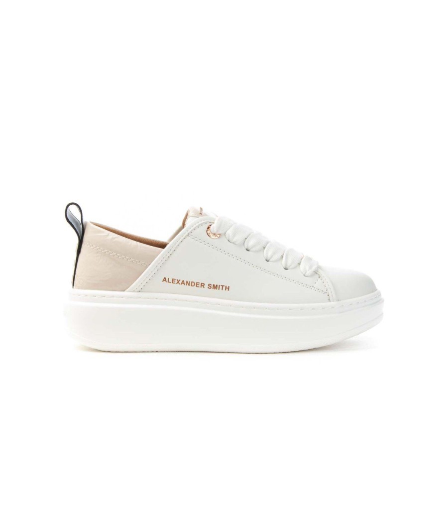 Donna ALEXANDER SMITH | Alexander Smith Aeazeww6554 Sneakers Woman Leone Shoes Frosinone White/Nude