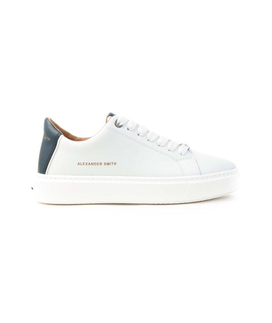 Uomo ALEXANDER SMITH | Alexander Smith Alazldm9010Wbl London Sneakers Leone Shoes Frosinone White/Blue