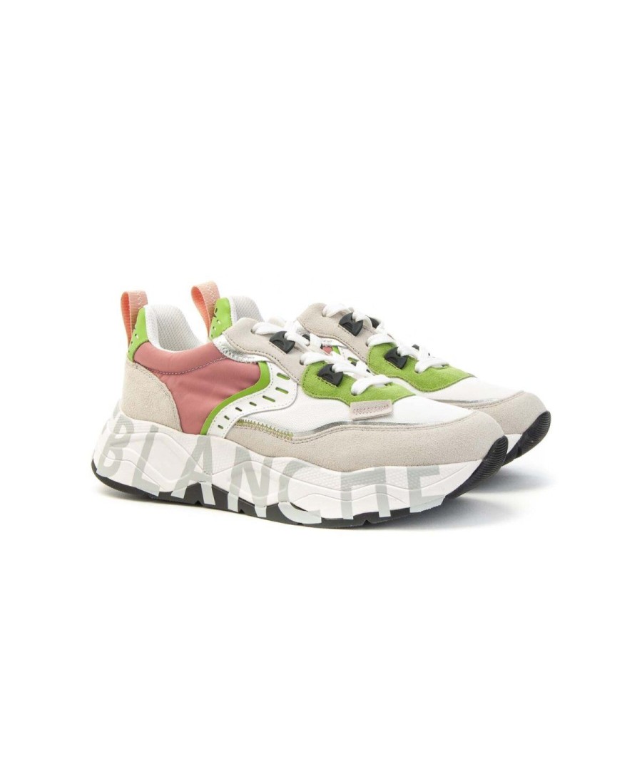 Donna VOILE BLANCHE | Voile Blanche 2017475011N04 Club105 Sneakers Donna Leoneshoes White/Pink