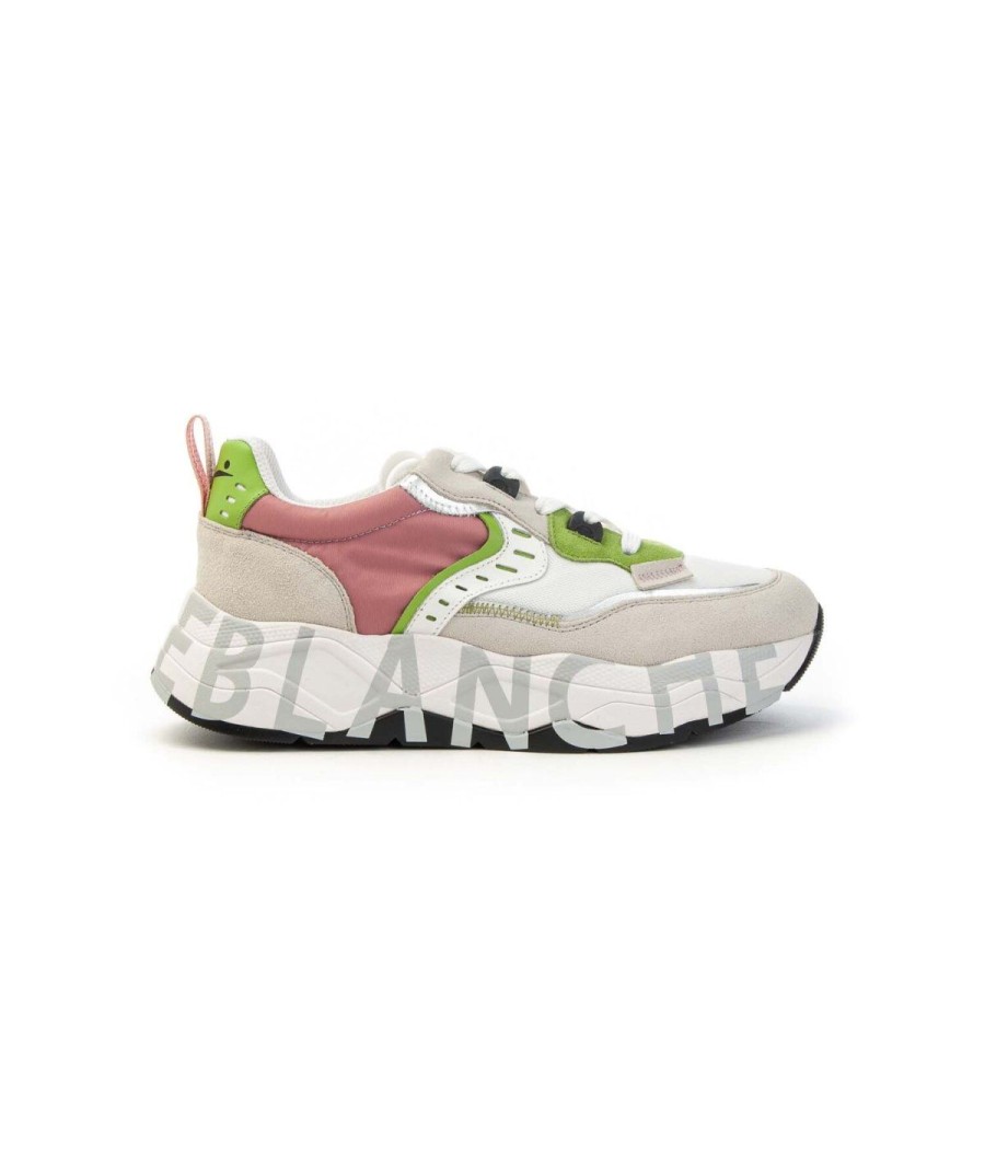 Donna VOILE BLANCHE | Voile Blanche 2017475011N04 Club105 Sneakers Donna Leoneshoes White/Pink