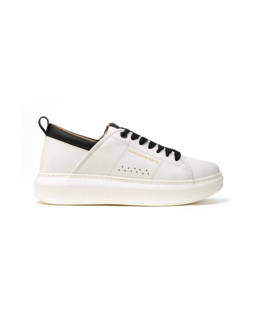 Uomo ALEXANDER SMITH | Alexander Smith Wembley Acbc Leone Shoes White/Black