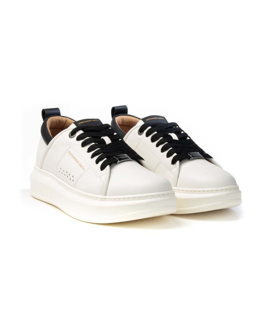 Uomo ALEXANDER SMITH | Alexander Smith Wembley Acbc Leone Shoes White/Black