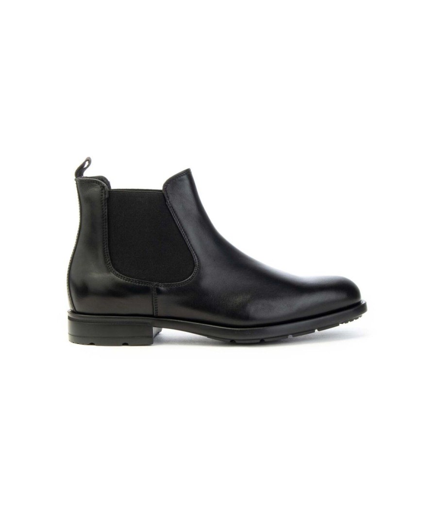 Uomo MARCO FERRETTI | Marco Ferretti 172697 Polacco Beatles Man Leone Shoes Frosinone Nero