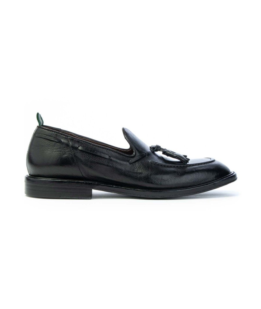 Uomo GREEN GEORGE | Green George 6011 Mocassino Nappine Leone Shoes Nero