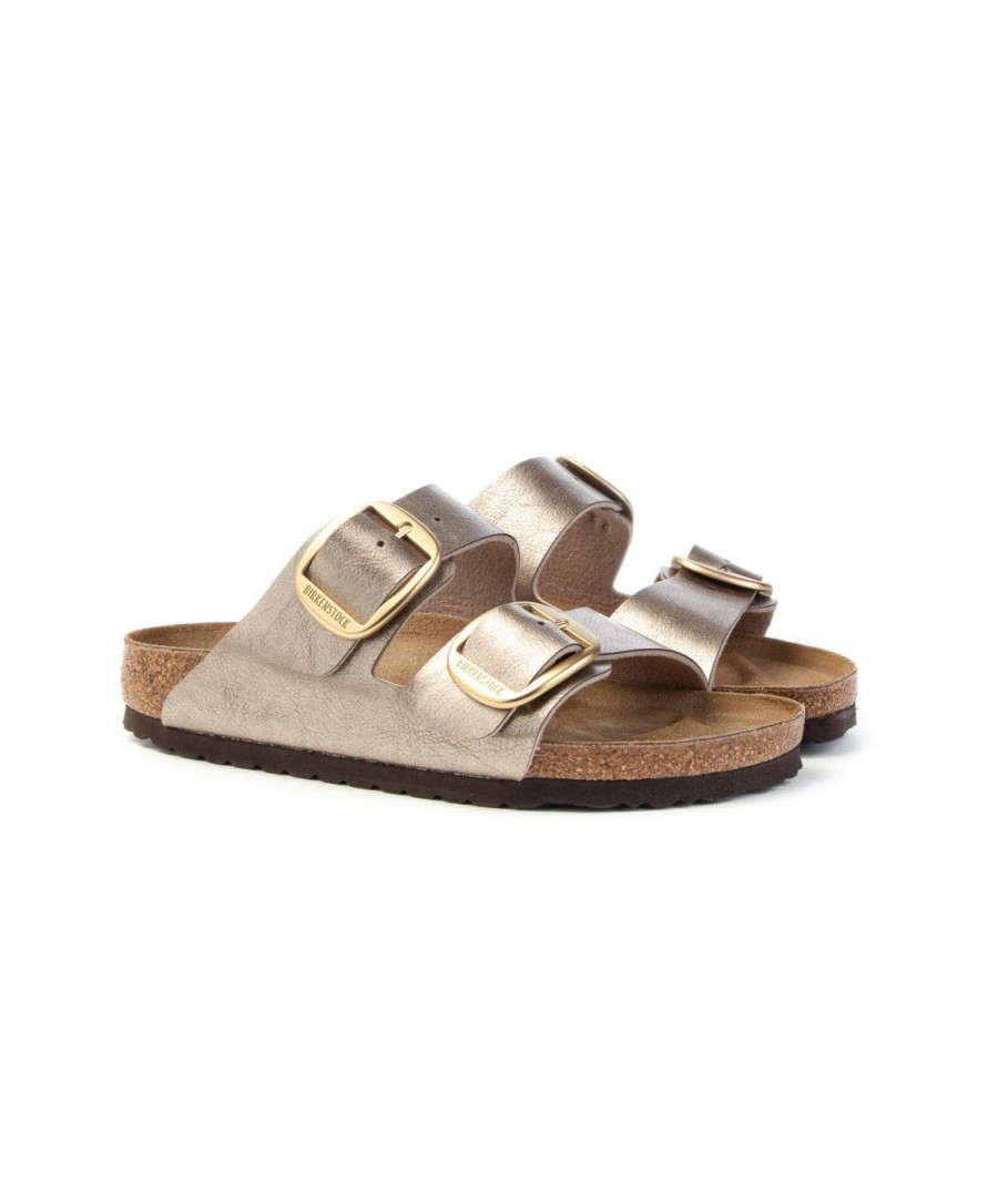 Donna BIRKENSTOCK | Birkenstock Arizona1020882 Big Buckle Graceful Leone Shoes Taupe