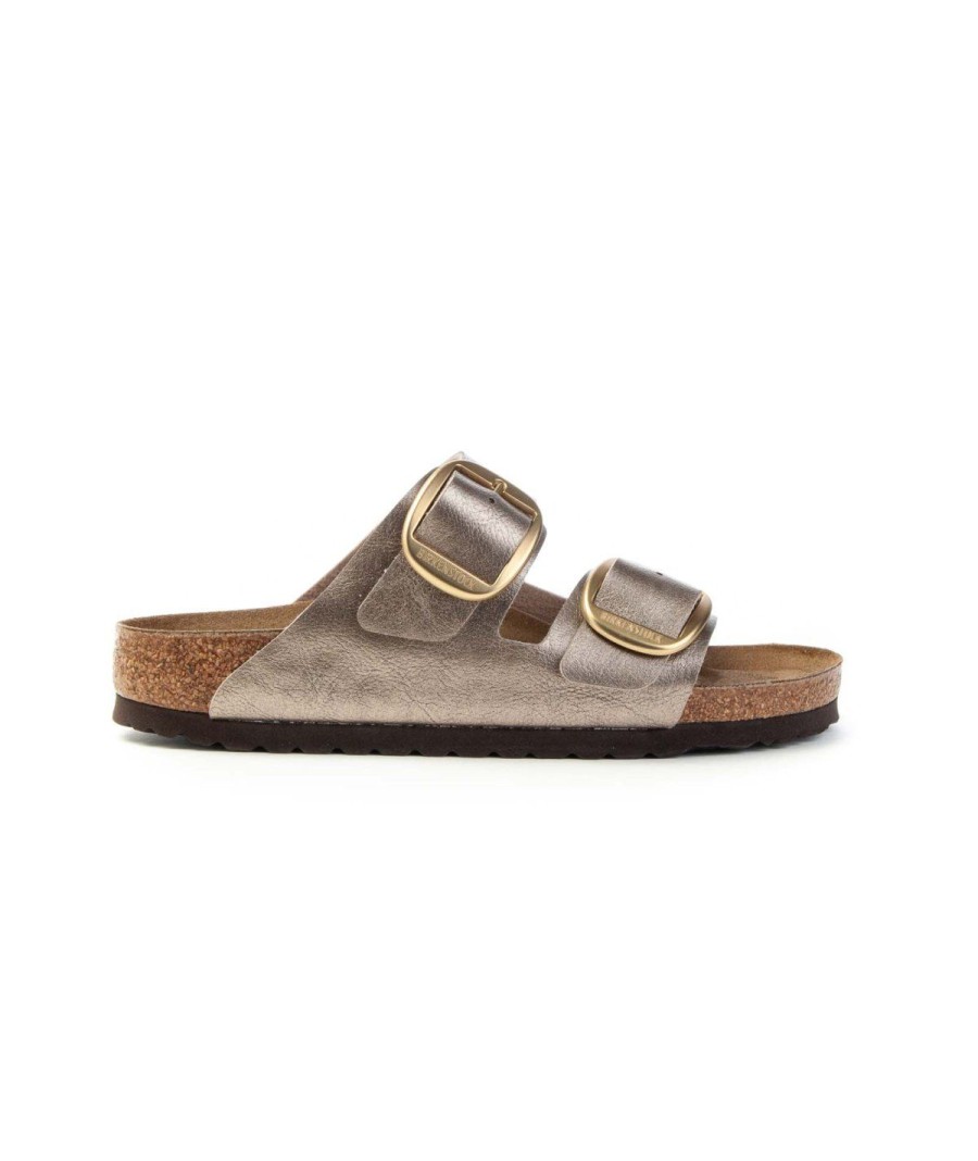 Donna BIRKENSTOCK | Birkenstock Arizona1020882 Big Buckle Graceful Leone Shoes Taupe