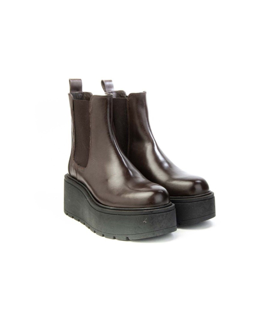 Donna KOBRA | Kobra 5020 Chelsea Boot Tronchetto Donna Testa Di Moro