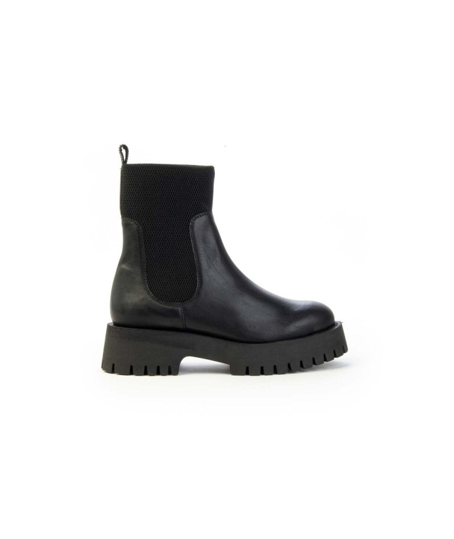 Donna CARMENS | Carmens A52119 Kerry Beat Chelsea Boot Woman Leone Shoes Frosinone Nero