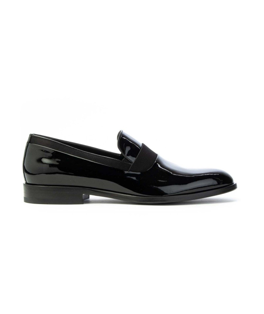 Uomo ROSSI | Rossi 217 Pantofola Elegantevernice Leone Shoes Nero