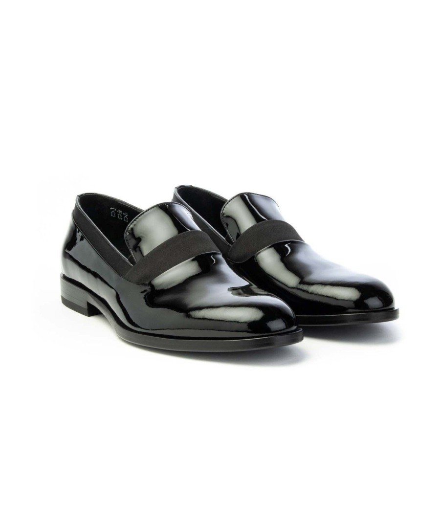 Uomo ROSSI | Rossi 217 Pantofola Elegantevernice Leone Shoes Nero