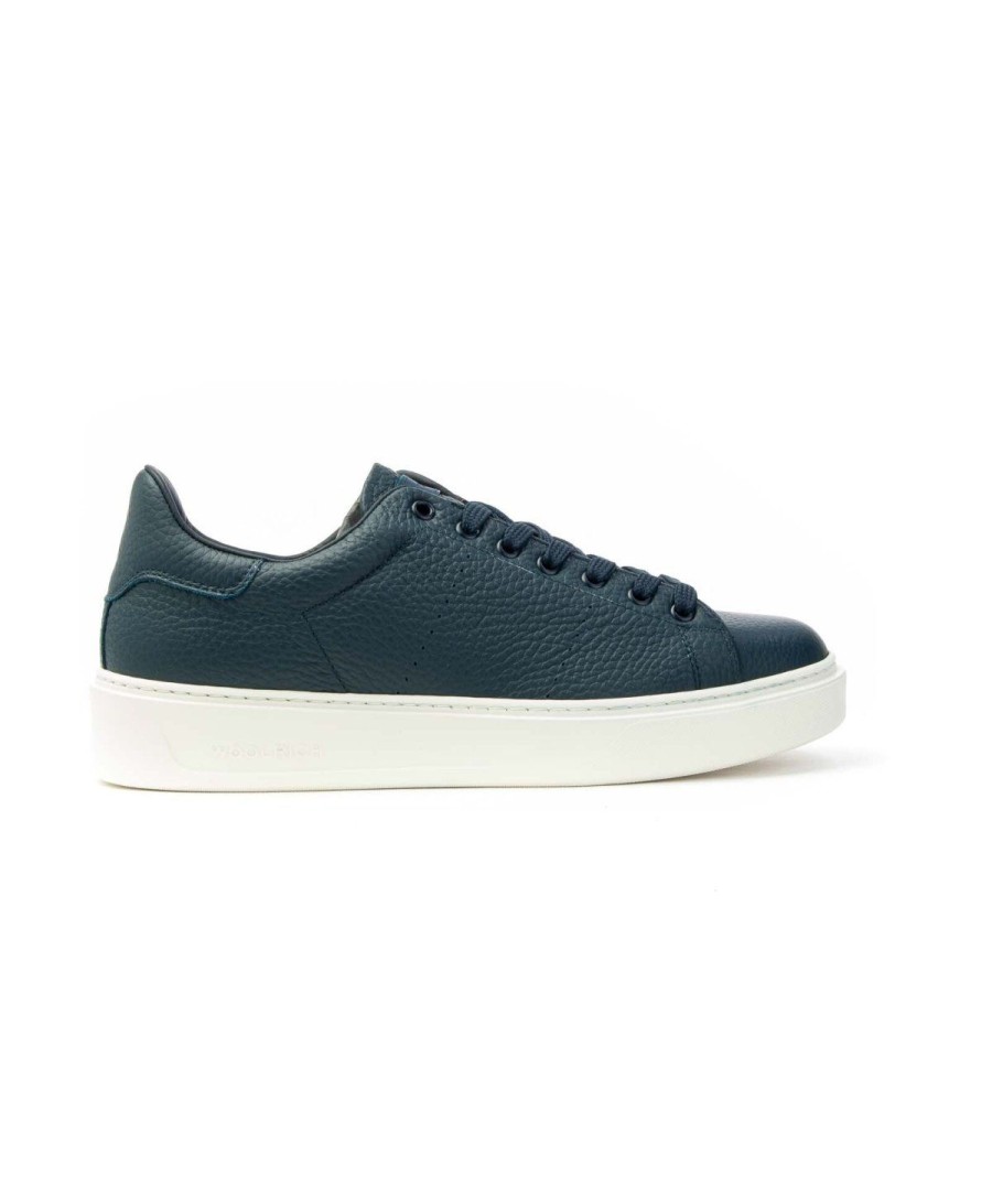 Uomo WOOLRICH | Sneakers Scarpe Woolrichlacci Leone Shoes Blu